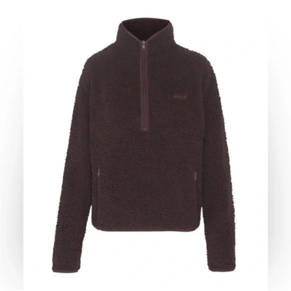 SKIMS Jackets & Blazers - Skims Teddy Fleece 1/2 zip sweater Size Medium